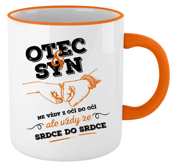 Hrnek Otec a syn, ze srdce do srdce