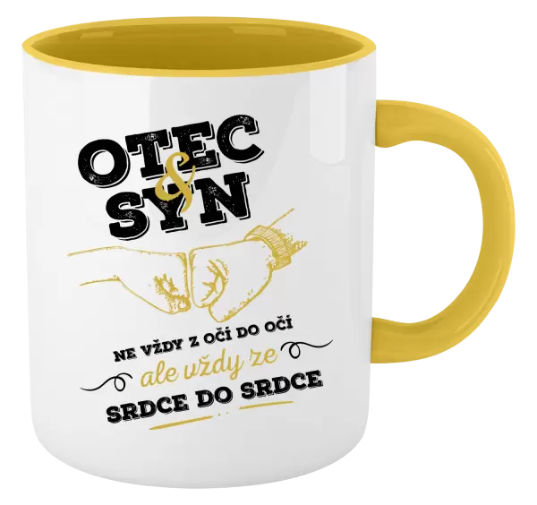 Hrnek Otec a syn, ze srdce do srdce