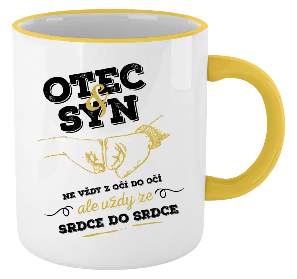 Hrnek Otec a syn, ze srdce do srdce