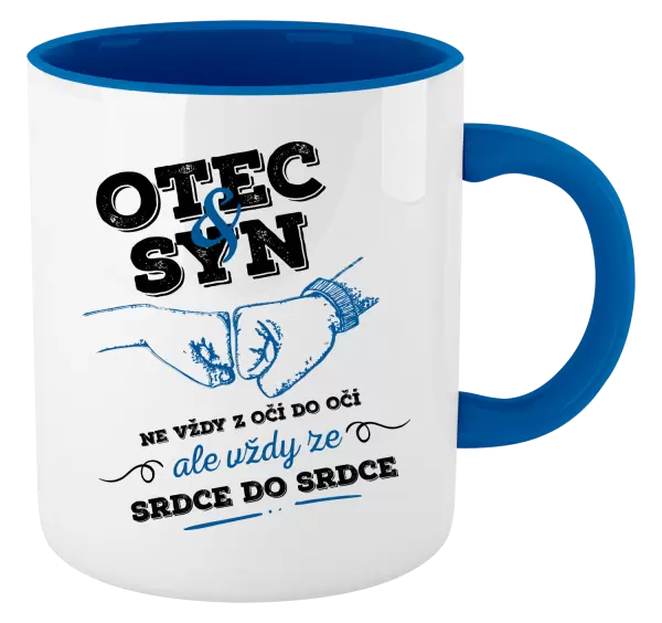 Hrnek Otec a syn, ze srdce do srdce