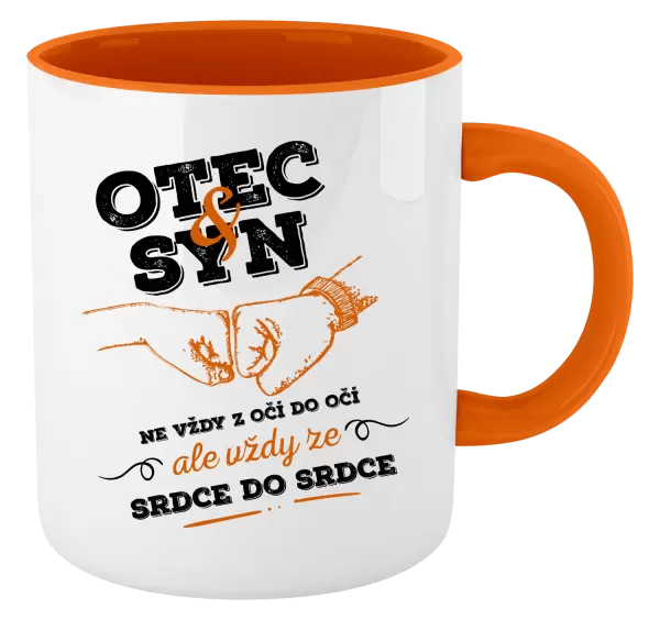 Hrnek Otec a syn, ze srdce do srdce