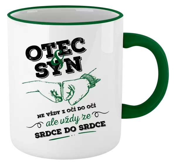 Hrnek Otec a syn, ze srdce do srdce