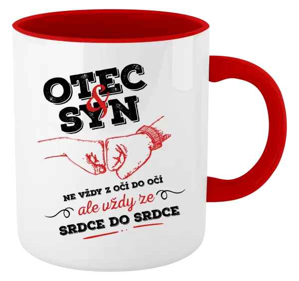 Hrnek Otec a syn, ze srdce do srdce