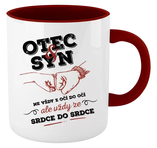 Hrnek Otec a syn, ze srdce do srdce