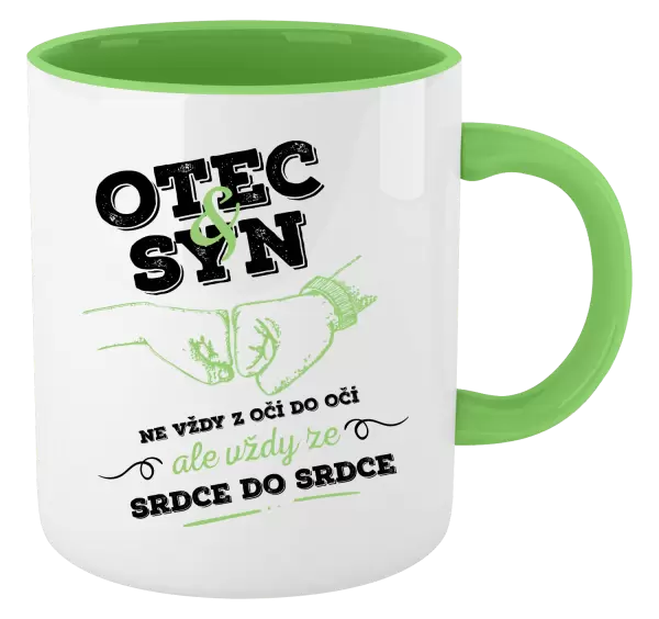 Hrnek Otec a syn, ze srdce do srdce