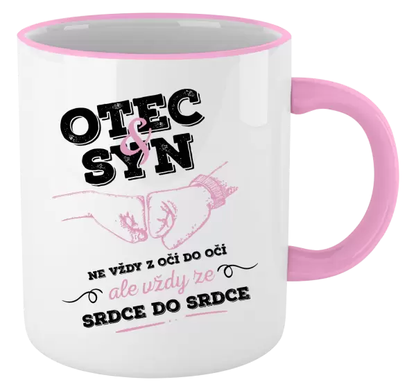 Hrnek Otec a syn, ze srdce do srdce