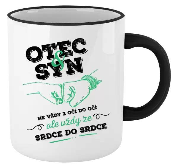 Hrnek Otec a syn, ze srdce do srdce