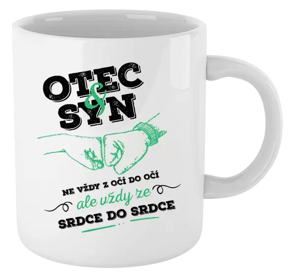Hrnek Otec a syn, ze srdce do srdce