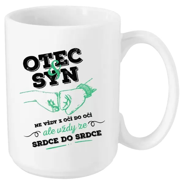 Hrnek Otec a syn, ze srdce do srdce
