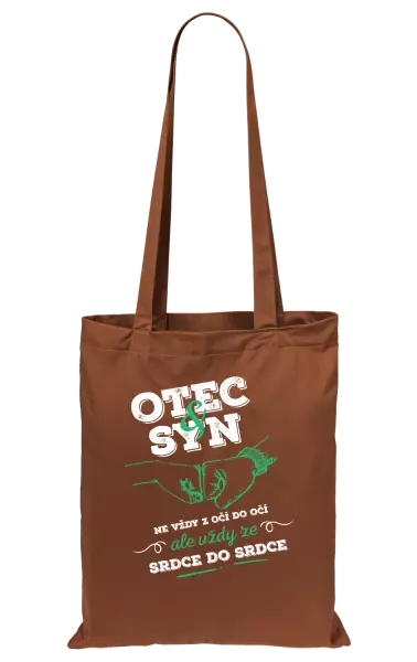 Látková taška Otec a syn, ze srdce do srdce