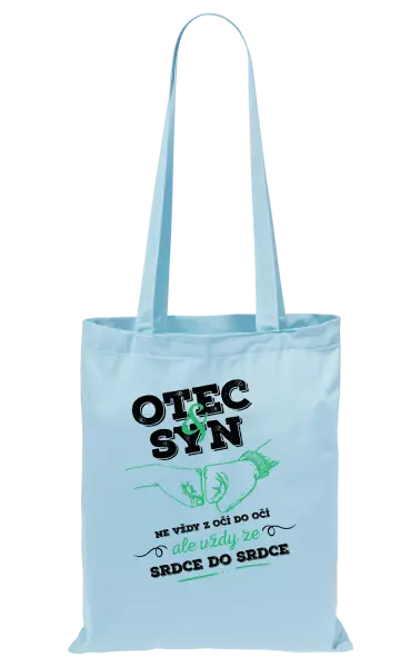 Látková taška Otec a syn, ze srdce do srdce
