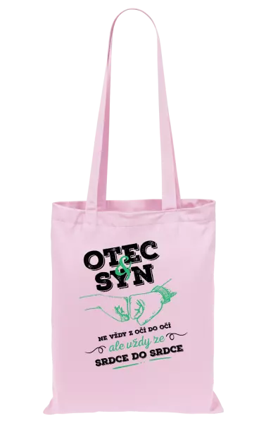 Látková taška Otec a syn, ze srdce do srdce