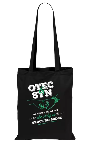 Látková taška Otec a syn, ze srdce do srdce
