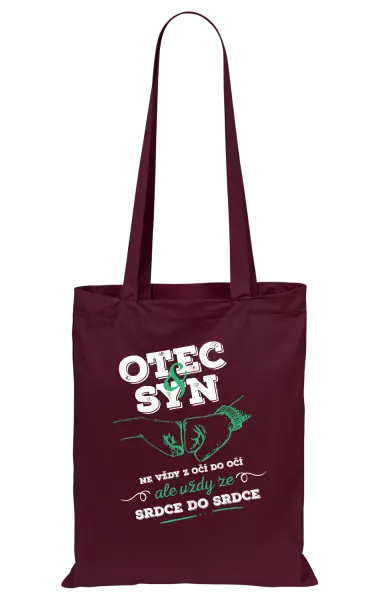 Látková taška Otec a syn, ze srdce do srdce