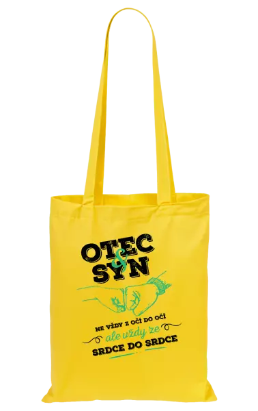 Látková taška Otec a syn, ze srdce do srdce