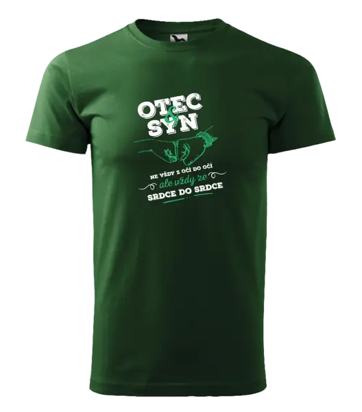 Pánské tričko Otec a syn, ze srdce do srdce