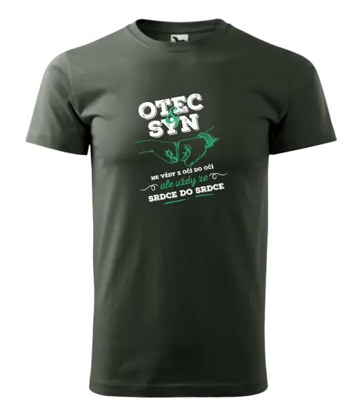 Pánské tričko Otec a syn, ze srdce do srdce