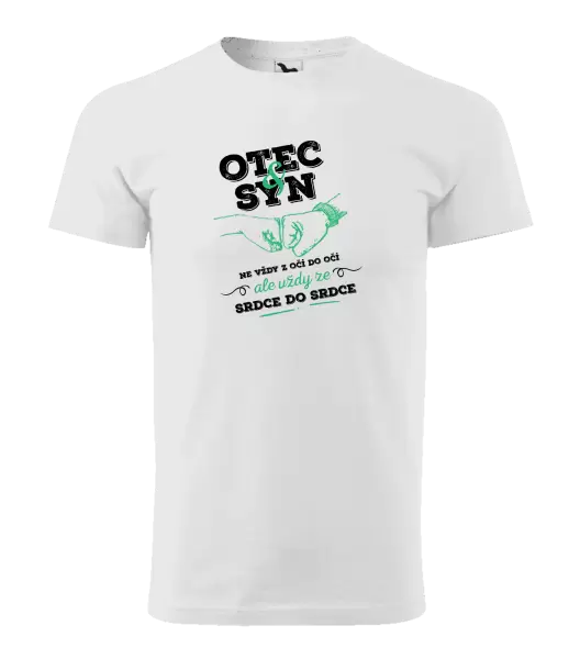 Pánské tričko Otec a syn, ze srdce do srdce