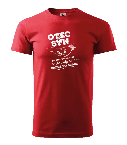 Pánské tričko Otec a syn, ze srdce do srdce