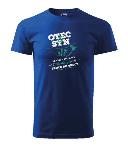 Pánské tričko Otec a syn, ze srdce do srdce