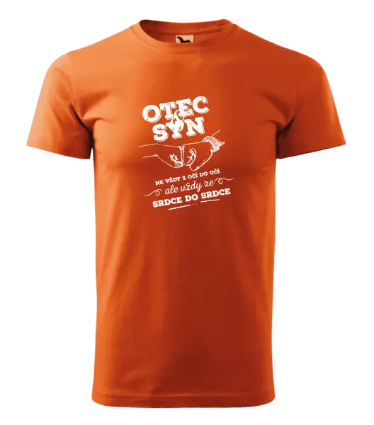 Pánské tričko Otec a syn, ze srdce do srdce
