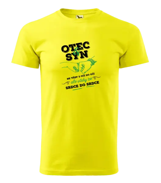 Pánské tričko Otec a syn, ze srdce do srdce