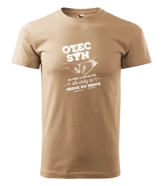 Pánské tričko Otec a syn, ze srdce do srdce