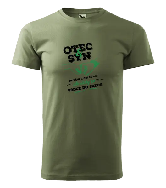 Pánské tričko Otec a syn, ze srdce do srdce