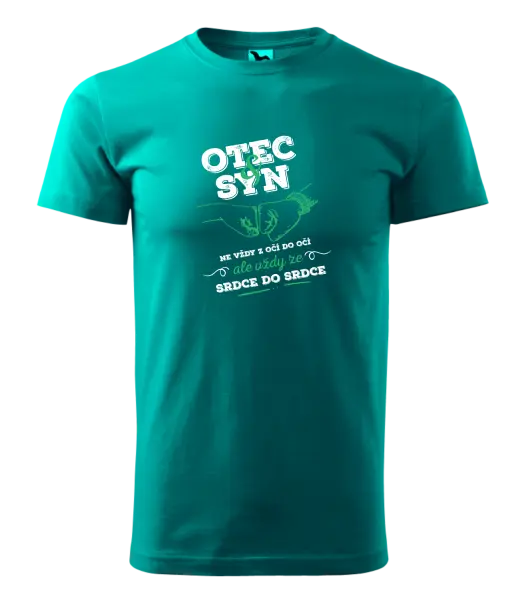 Pánské tričko Otec a syn, ze srdce do srdce