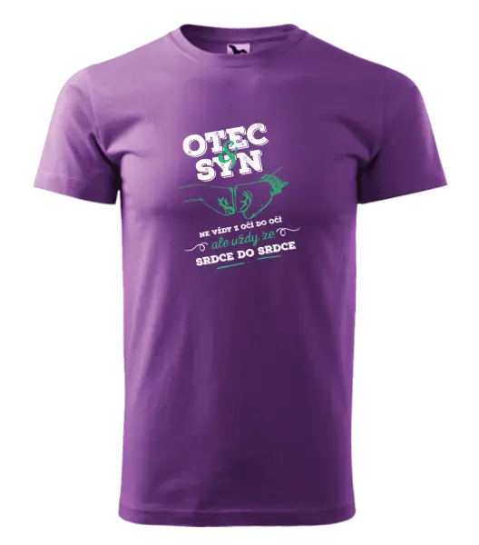 Pánské tričko Otec a syn, ze srdce do srdce