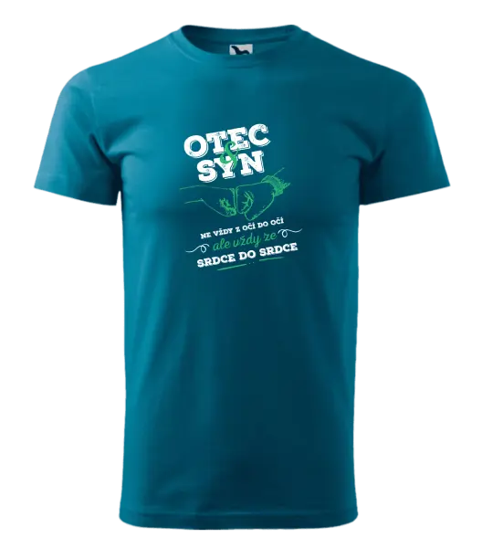 Pánské tričko Otec a syn, ze srdce do srdce