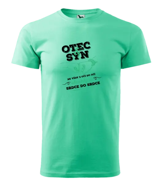 Pánské tričko Otec a syn, ze srdce do srdce
