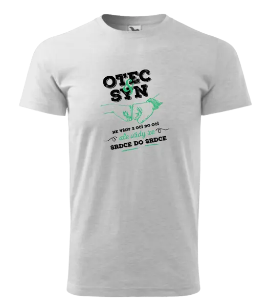 Pánské tričko Otec a syn, ze srdce do srdce
