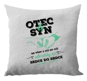 Polštář Otec a syn, ze srdce do srdce