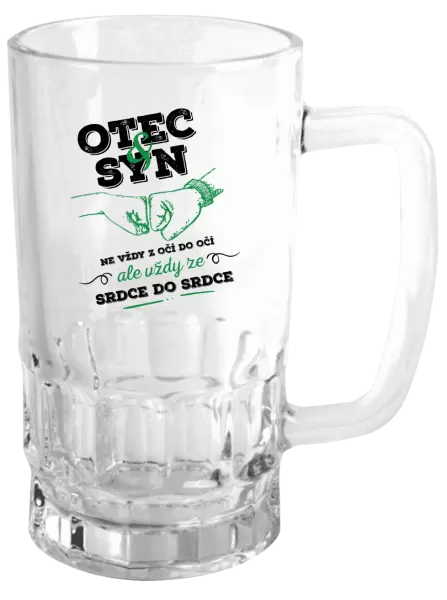 Půllitr Otec a syn, ze srdce do srdce