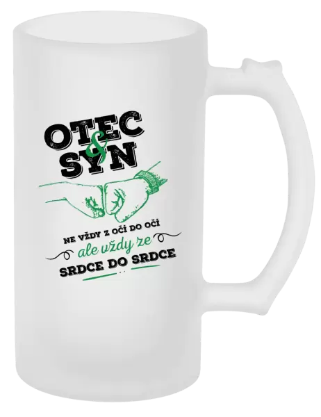 Půllitr Otec a syn, ze srdce do srdce