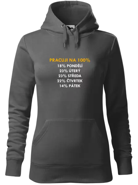 Dámská mikina Pracuji na 100%