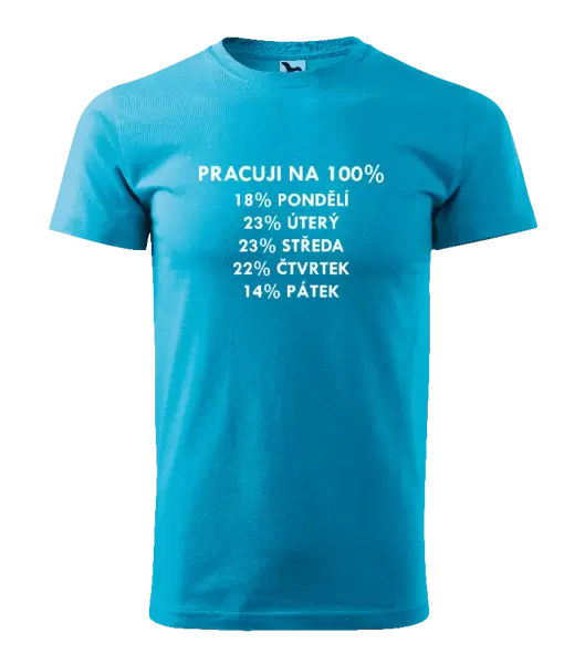 Pánské tričko Pracuji na 100%