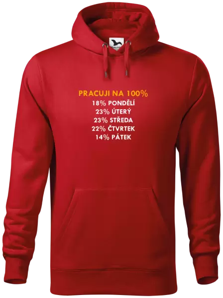 Pánská mikina Pracuji na 100%