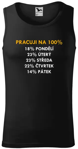 Pánské tílko Pracuji na 100%