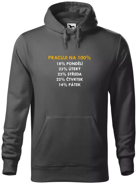 Pánská mikina Pracuji na 100%