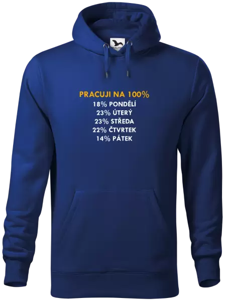Pánská mikina Pracuji na 100%