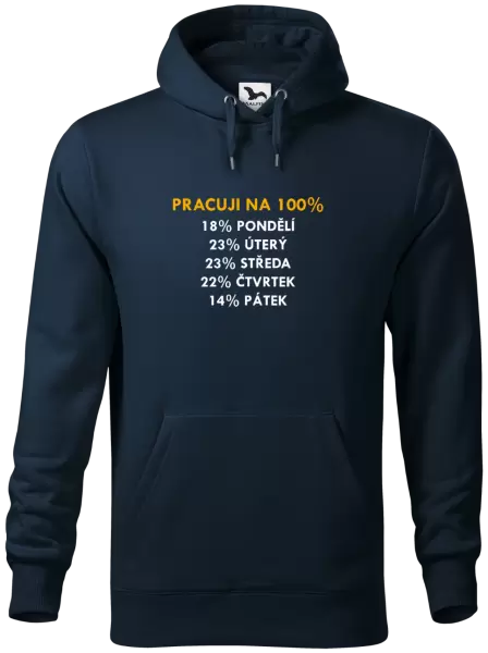 Pánská mikina Pracuji na 100%