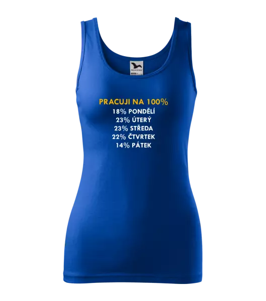 Dámské tílko Pracuji na 100%