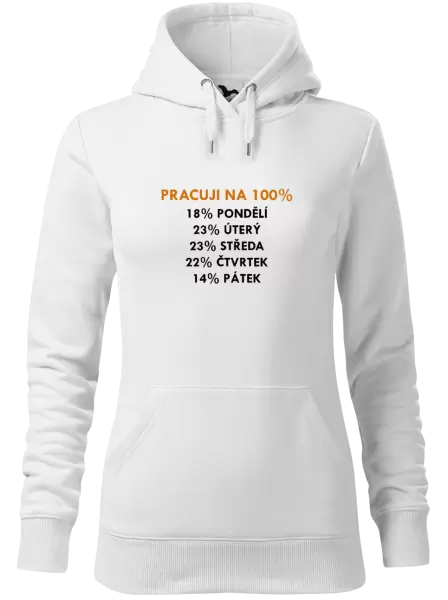 Dámská mikina Pracuji na 100%