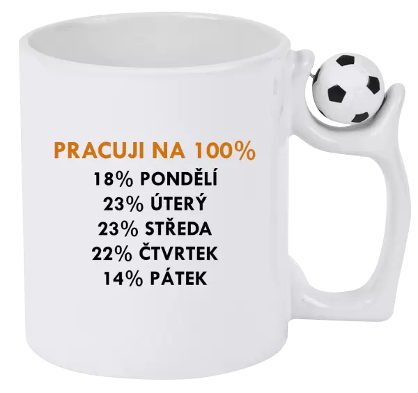 Hrnek Pracuji na 100%