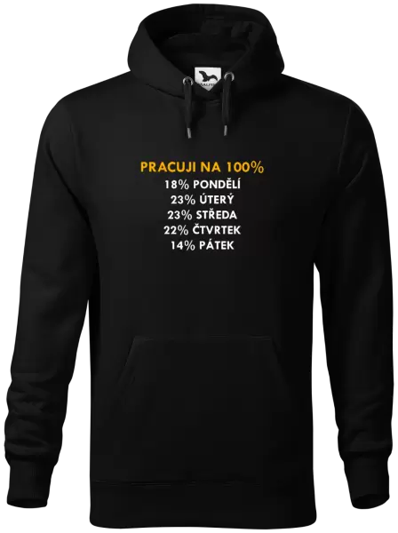Pánská mikina Pracuji na 100%
