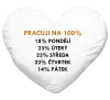 Polštář Pracuji na 100%
