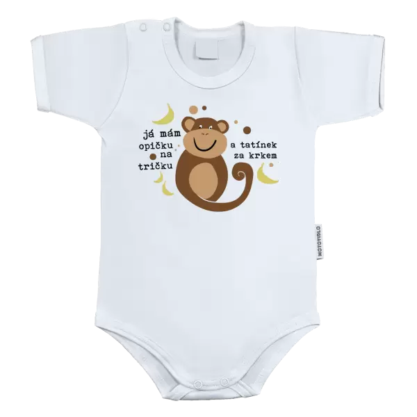 Dětské body Mám opičku na tričku