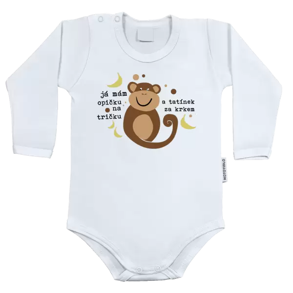 Dětské body Mám opičku na tričku